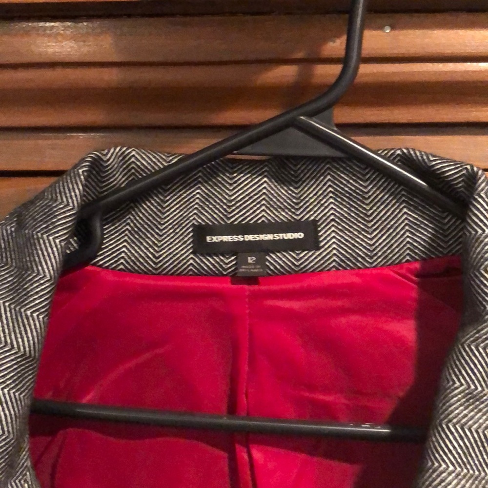 Express Tweed Blazer, Ruby Lining. - image 5
